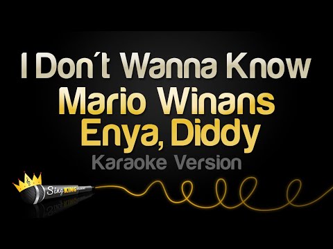 Mario Winans ft. Enya, Diddy - I Don't Wanna Know (Karaoke Version)