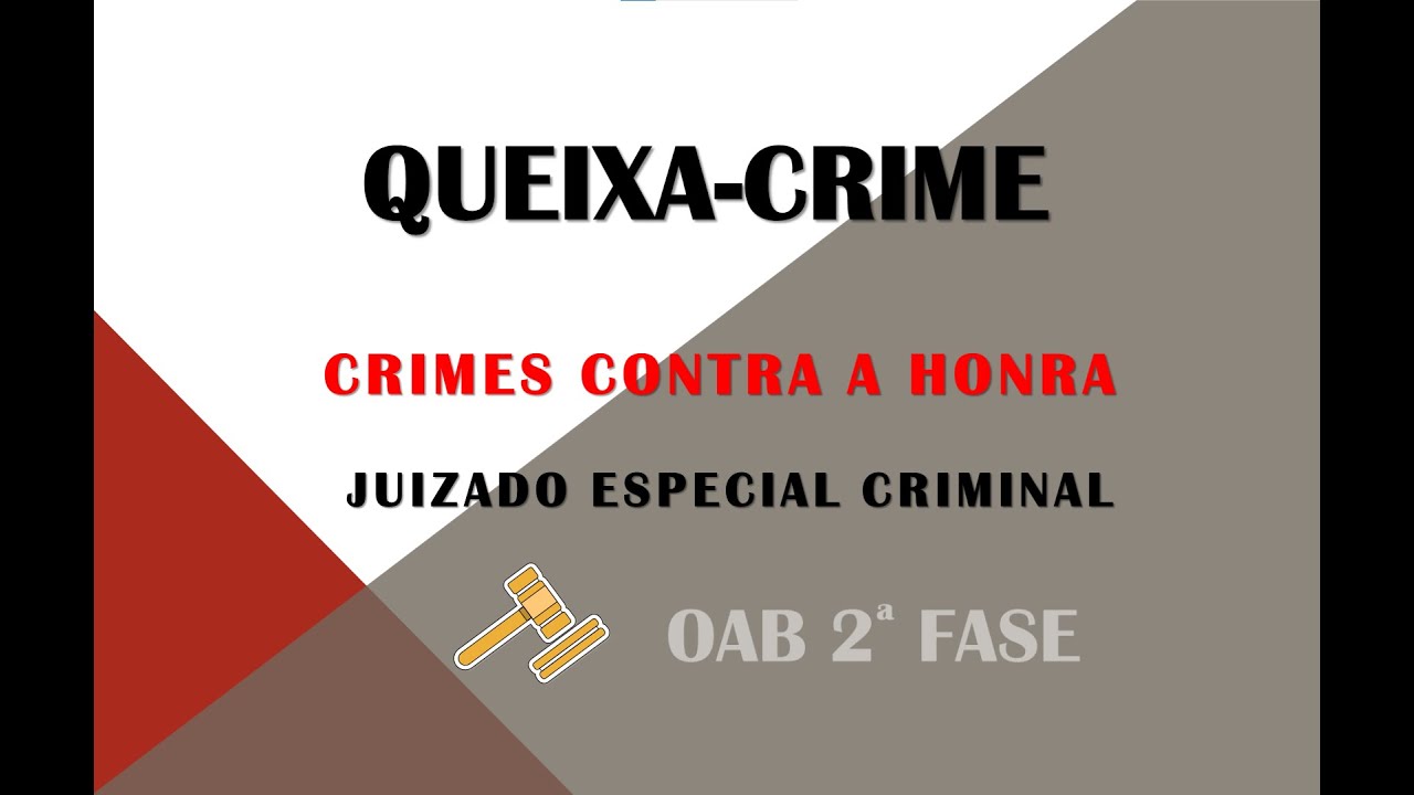 Queixa-Crime (modelo prático) - Crimes Contra a Honra