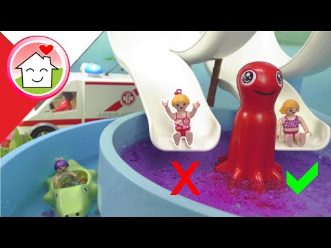 Playmobil po polsku Wypadek w parku wodnym - Rodzina Hauserow