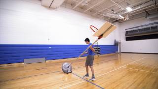 Turn your game standard into an adjustable basketball Hoop!