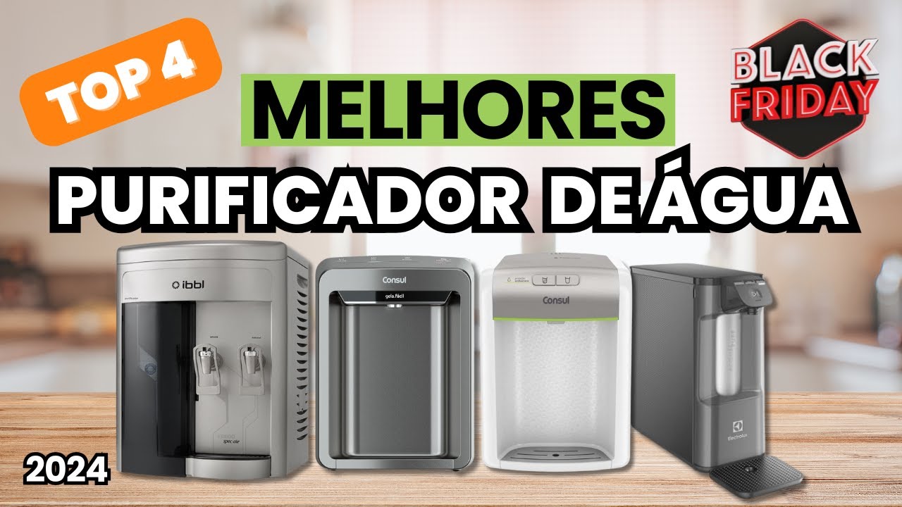 ✅Qual o MELHOR PURIFICADOR DE ÁGUA GELADA 2024? TOP 4 Melhores PURIFICADORES DE ÁGUA  para comprar!