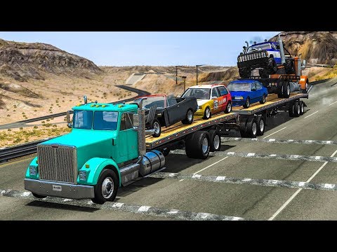 100+ Consecutive Speedbumps at Max Speed #15 - BeamNG Drive Crashes