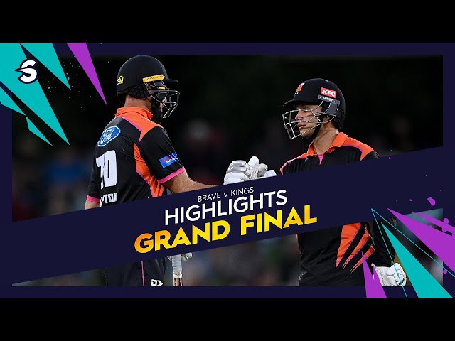 Hampton Brilliance & Batting Surge seals Brave Title! | Brave v Kings – Super Smash Final Highlights