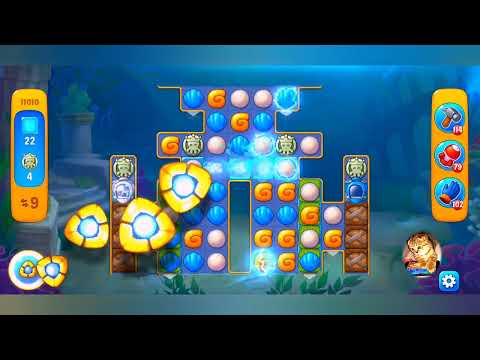 фишдом 2022  #  11010 уровень - прохождение без бустеров # Fishdom,   11010  level - no Boosters.