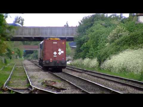 57012 & 20304 , Berkeley - Crewe , Alstone crossing Cheltenham  12/05/2014