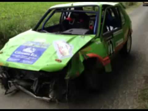 Car crash videos  2014 BMW Rally Car Gets Insane Air During Race