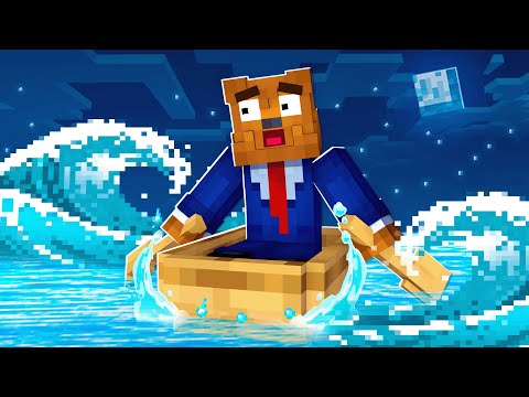 Stranded With Sea MONSTERS In Minecraft Ocean Block