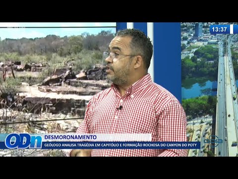 Geólogo analisa tragédia em capitólio e formação rochosa do Canyon do Poty 11 01 2022