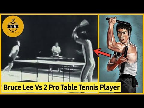 Who Would Win in a Fight: Bruce Lee or Two Pro Table Tennis People With Nunchucks?