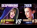 SF6 ▰ DESPAIRKING | LONGZHU (#1 Ranked Juri) vs TIGER (#3 Ranked Chun-Li) ▰ High Level Gameplay