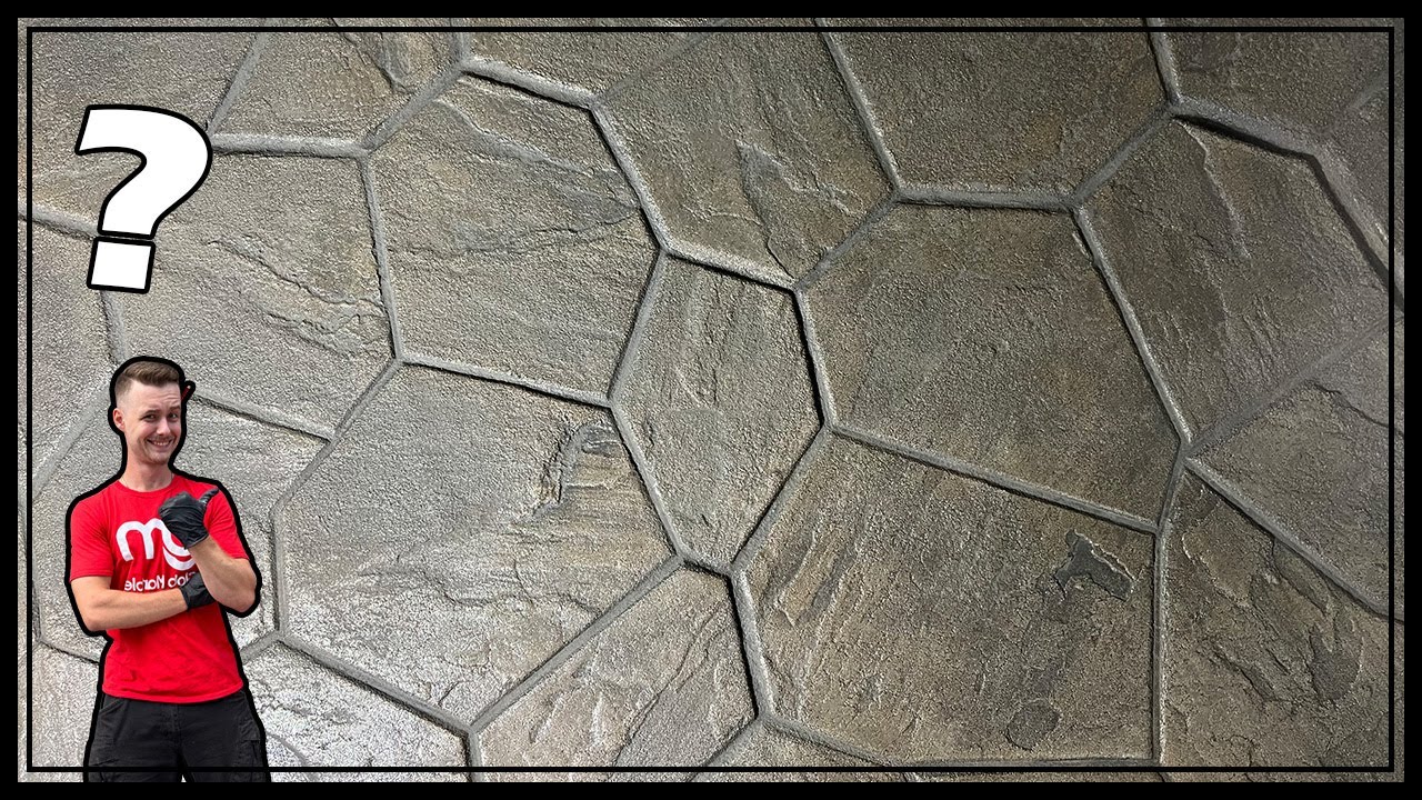 SM 1901 Concrete Stamp Demo. Titanium Gray Finish