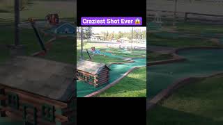 Craziest Shot in the League of Mini Golf 😳 #minigolf #minigolfing #sports