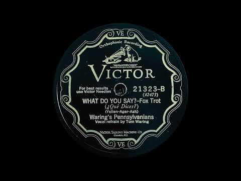 Waring's Pennsylvanians - What Do You Say? (1928)
