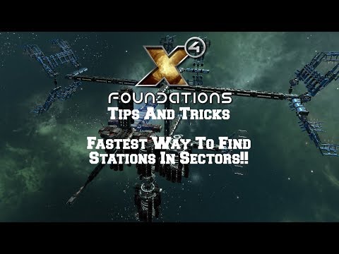 X4 Foundations: Finding Unknown Stations Fast In Sectors! Trick!