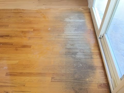 Sanding Water Damage on Hardwood Floors