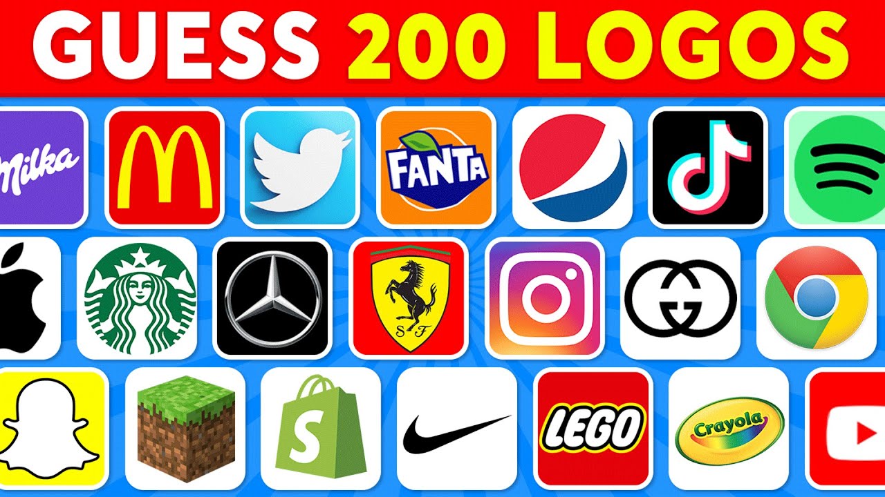 Guess the Logo in 2 Seconds | 200 Famous Logos 🍏🥇 Logo Quiz 2024