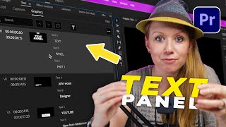 Edit Titles FAST with the new TEXT PANEL in Premiere Pro