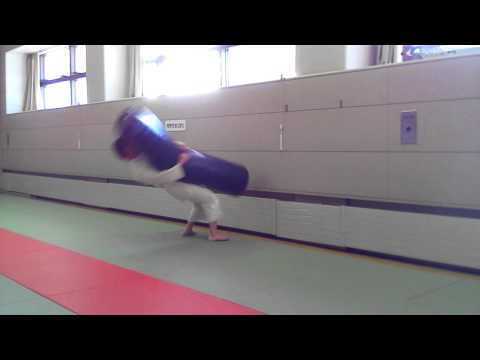 タックルから掌打ラッシュ。Tackle and Shyouda attack.