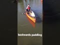 Backwards Paddling In Canoeing