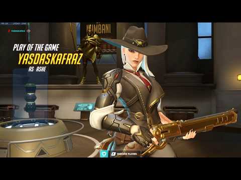 SUREFOUR GRANDMASTER ASHE GAMEPLAY! POTG! [ OVERWATCH SEASON 22 TOP 500 ]