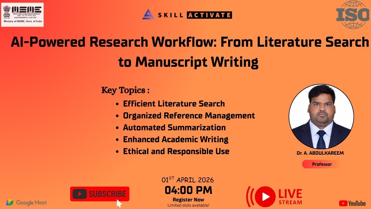 AI-Powered Research Workflow: From Literature Search to Manuscript Writing