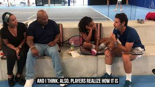 Patrick Mouratoglou meets with the Mike Tyson family