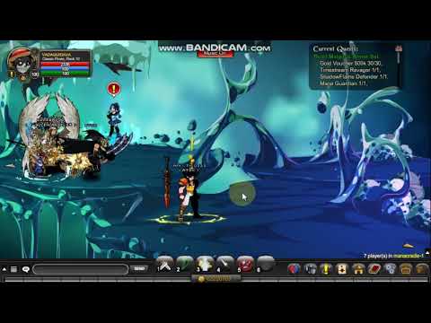 AQW pegando a malgor the shadowlord armor + badge (2023)