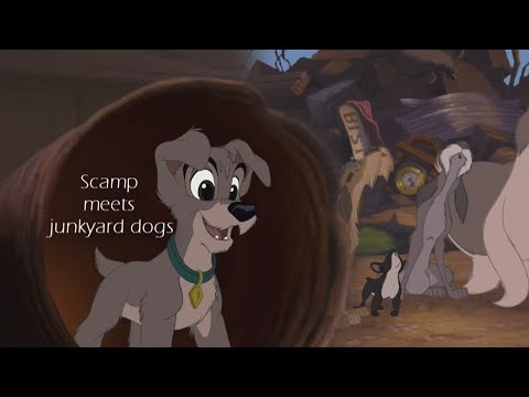 Lady and the Tramp 2 - Scamp meets junkyard dogs (HD)