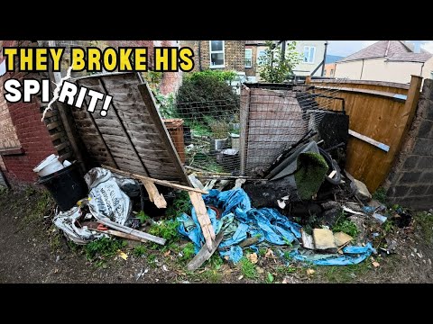 They BURNT Down his Shed & DUMPED Rubbish.. Let's Reclaim his Garden