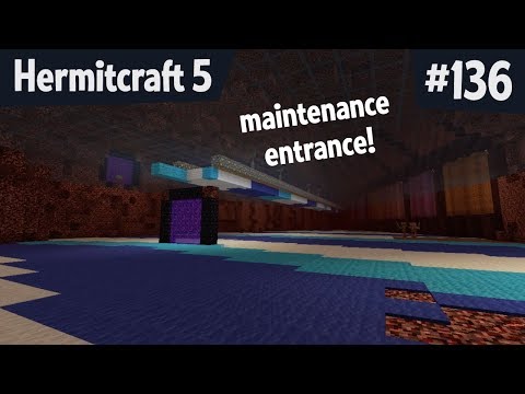 Maintenance entrance portal move! — Hermitcraft 5 ep 136