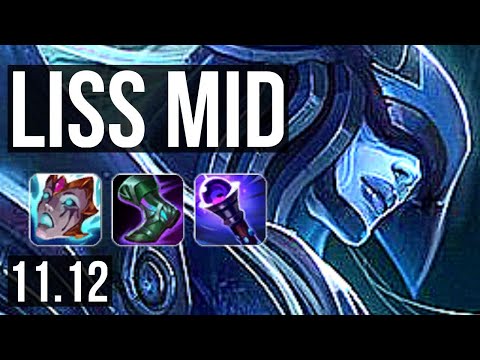 LISSANDRA vs LULU (MID) | 11/3/15, 1.1M mastery, Godlike, 300+ games | NA Master | v11.12