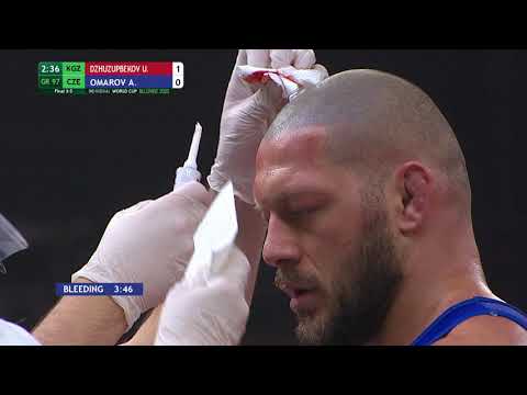 BRONZE GR - 97 kg: U. DZHUZUPBEKOV (KGZ) v. A. OMAROV (CZE)