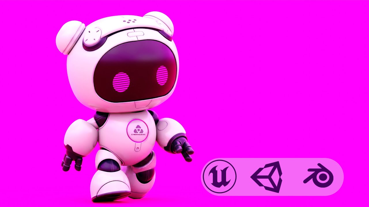 Robo G-2 Auto-Rig Pro Rigged For Mixamo Unreal Engine Unity 3D Model