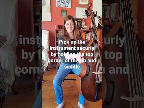 How to hold the viola da gamba!