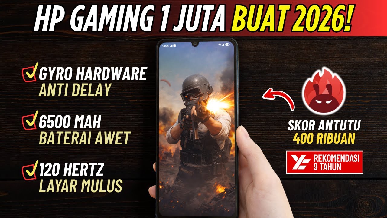 Kenapa Orang Pinter Pilih Ini⁉️ 5 HP GAMING TERBAIK 1 JUTAAN [1 - 1,5 JUTA]