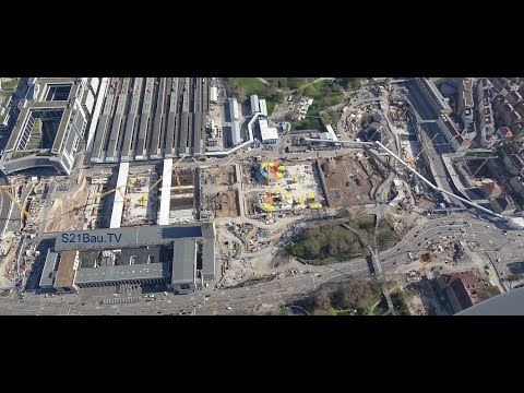 Zeppelin-FLUGVIDEO - NEUBAUSTRECKE und S21 | 8.4.2018 | #S21 #stuttgart21 #zeppelinbackstage