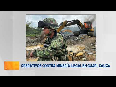 Operativos contra la minería ilegal en Guapi, Cauca