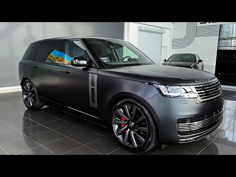New 2024 Range rover SV (Special Vehicle) Ultra Luxurious SUV detail view interior and exterior