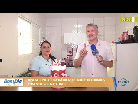 Jovem confeiteira dá dicas de bolos decorados com motivos natalinos 26 11 2021