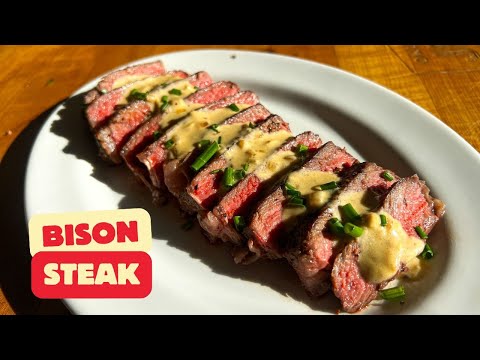 Perfectly Seared Bison Steak: Juicy, Tender, and Full of Flavor!