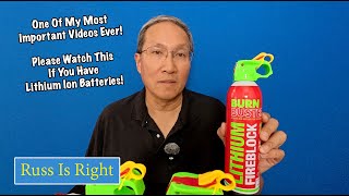 Every Home Needs A Lithium-Ion Fire Extinguisher!! - BurnBuster