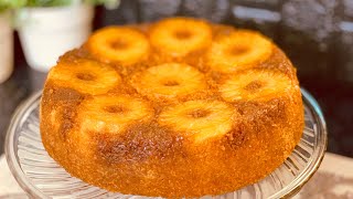 كيكة الأناناس المقلوبه.. كيكة قديمة جديدة .. مظبوطه100👌🏻👌🏻…Pineapple Upside Down Cake