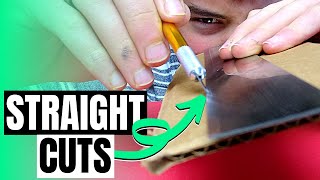 How to Cut STRAIGHT Lines in Cardboard: 4 Tips for Perfectly Cutting Cardboard