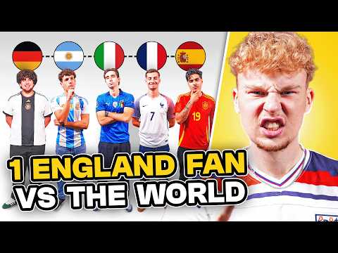 1 ENGLAND FAN v 5 FOOTBALL RIVALS 🔥