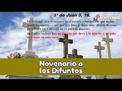 Porqué se le reza el novenario a un difunto? Padre Luis Toro.