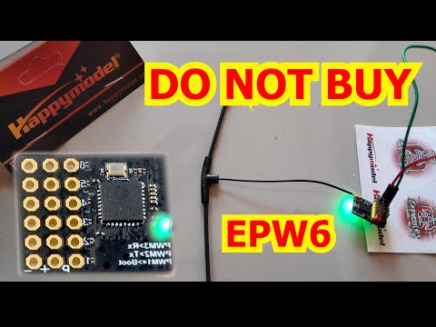 Happymodel EPW6 PWM ExpressLRS Receiver Solid Green Light ERROR | DO NOT BUY!!!