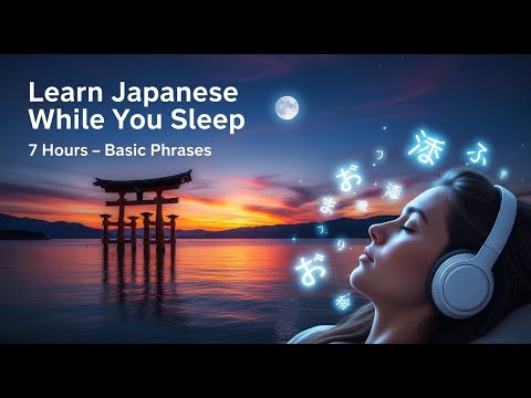 Learn Japanese While Sleeping – 7 Hours | All Basic Phrases