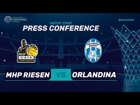 MHP Riesen v SikeliArchivi Capo d'Orlando - Press Conf - Basketball Champions League 2017-18