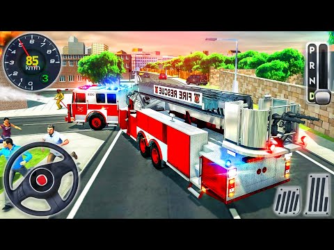 Fire Truck City Rescue Driving - Real Fire Fighter Driver Simulator - Android GamePlay