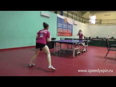 Vishniakova-Shadrina.Russian table tennis youth championship TOP-16, 2017. FHD